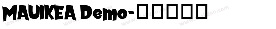 MAUIKEA Demo字体转换